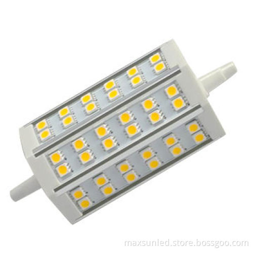 R7S LED Bulbs, 5W, 5050SMD, 90-260V/AC, 50-60Hz, 200-degree Beam Angle